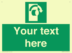 Custom Turn Clockwise Sign